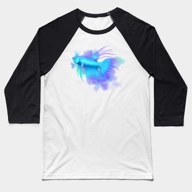 Betta fish Baseball T-Shirt by SoloSammich